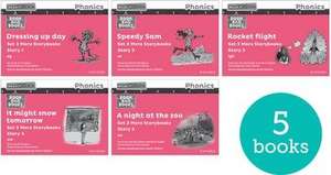 Read Write Inc. Phonics: Pink Set 3 More Black & White Storybooks (Pack of 5) de Ruth Miskin