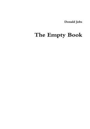 The Empty Book de Jobs, Donald