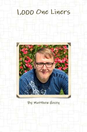 1,037 One Liner Jokes de Matthew Hovey