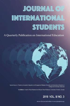 Journal of International Students 2018 Vol 8 Issue 3 de Editor Krishna Bista