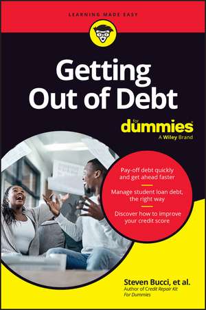 Getting Out of Debt For Dummies de Steven Bucci