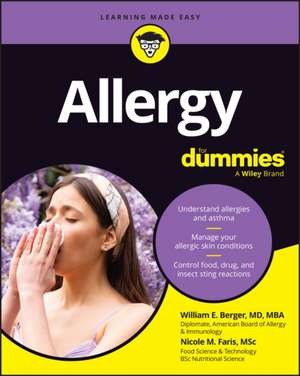 Allergy For Dummies de Berger