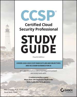 CCSP Certified Cloud Security Professional Study Guide de David Seidl