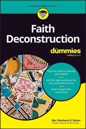 Faith Deconstruction for Dummies de Mashaun Simon