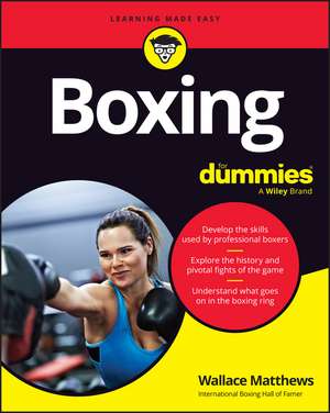 Boxing for Dummies de Wallace Matthews