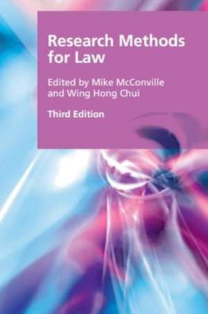 Research Methods for Law de Mike Mcconville