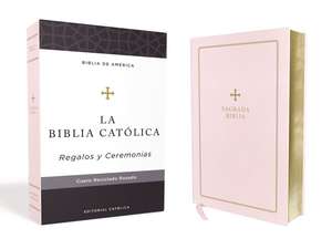 Biblia Católica, Regalos y Ceremonias, color Rosa, Cuero Reciclado de Editorial Católica