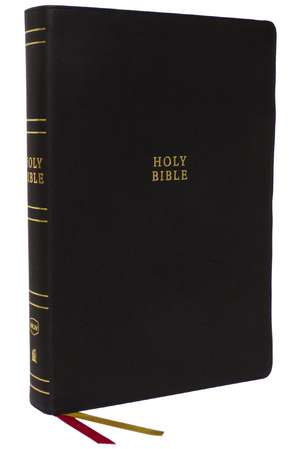 NKJV Holy Bible, Super Giant Print Reference Bible, Black Genuine Leather, 43,000 Cross References, Red Letter, Comfort Print: New King James Version de Thomas Nelson