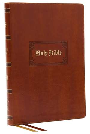 KJV Holy Bible: Giant Print Thinline, Tan Leathersoft, Red Letter, Comfort Print: King James Version (Vintage) de Thomas Nelson