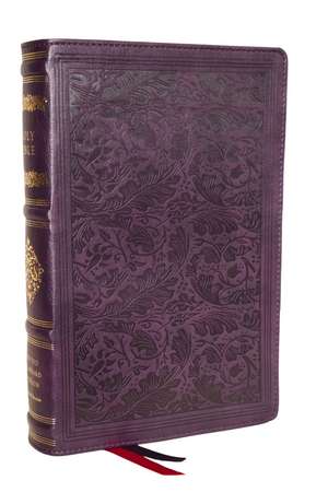 RSV Personal Size Bible with Cross References, Purple Leathersoft, (Sovereign Collection) de Thomas Nelson