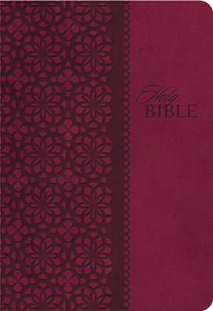 KJV Study Bible, Leathersoft, Red/Pink, Thumb Indexed, Red Letter: Second Edition de Thomas Nelson