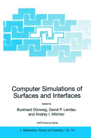 Computer Simulations of Surfaces and Interfaces de Burkhard Dünweg