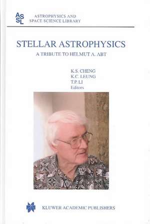 Stellar Astrophysics: A Tribute to Helmut A. Abt de K.S. Cheng