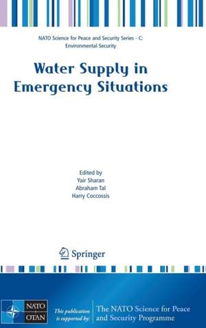 Water Supply in Emergency Situations de Yair Sharan