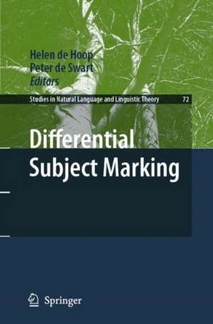 Differential Subject Marking de Helen De Hoop