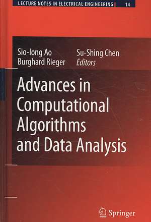 Advances in Computational Algorithms and Data Analysis de Sio Iong Ao