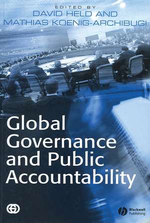 Global Governance and Public Accountability de D Held