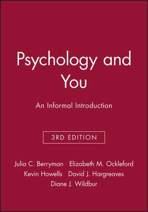 Psychology and You – An Informal Introduction 3e de JC Berryman