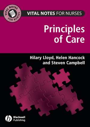 Principles of Care de H Lloyd