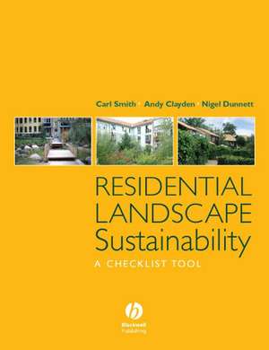 Residential Landscape Sustainability – A Checklist Tool de C. Smith