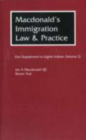 McDonald's Immigration Law and Practice. First Supplement to Eighth Edition.: Twelve Deliciously Intriguing Mysteries de Ian MacDonald