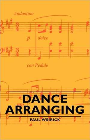 Dance Arranging de Paul Weirick