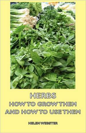 Herbs - How to Grow Them and How to Use Them de HELEN WEBSTER