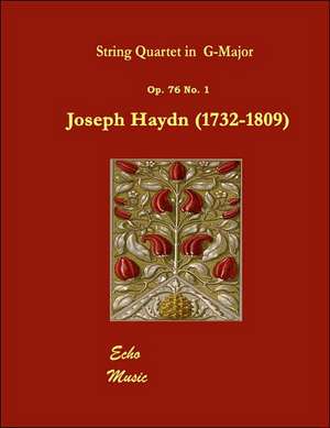 String Quartet in G Major Opus 76 No1 Score de Joseph Haydn