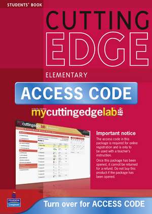 Cutting Edge Elementary New Edition Coursebook/CD-Rom/MyLab Access Card Pack de Sarah Cunningham