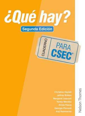 ¿Qué Hay? Cuaderno CSEC® de Christine Haylett