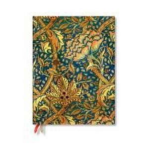 Paperblanks 2024-2025 Weekly Planner Morris Windrush William Morris 18-Month Ultra Vertical Elastic Band 208 Pg 80 GSM