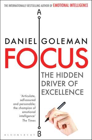 Focus: The Hidden Driver of Excellence de Daniel Goleman