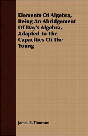 Elements of Algebra, Being an Abridgement of Day's Algebra, Adapted to the Capacities of the Young: Its History, Occurrence, Properties, Metallurgy and Application, Including Its Alloys de James B. Thomson