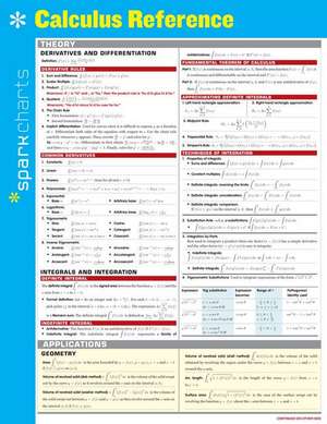 Calculus Reference Sparkcharts de Sparknotes