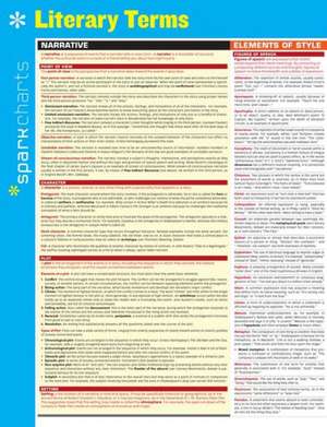 Literary Terms Sparkcharts de Sparknotes