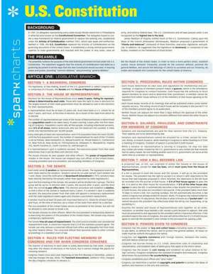 U.S. Constitution Sparkcharts de Sparknotes