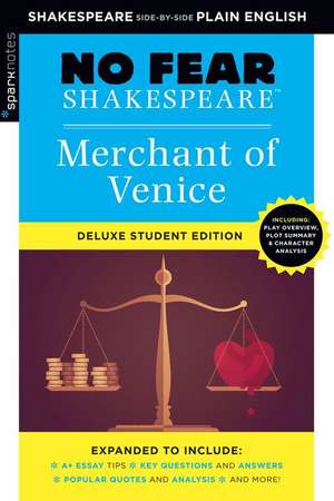 Merchant of Venice: No Fear Shakespeare Deluxe Student Edition de Sparknotes