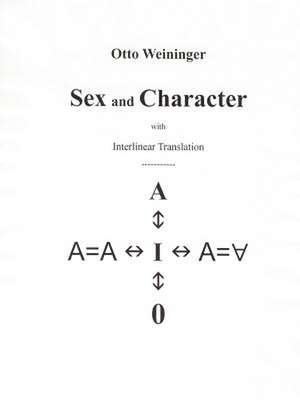 Sex and Character de Otto Weininger