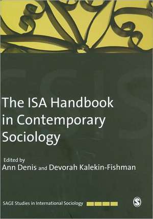 The ISA Handbook in Contemporary Sociology de Ann Denis