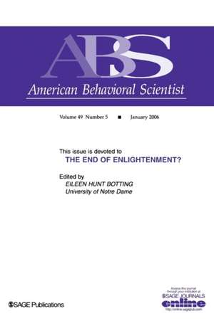 The End of Enlightenment? de Eileen Hunt Botting