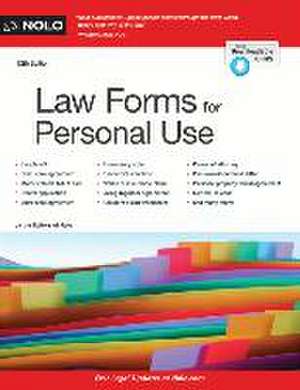 Law Forms for Personal Use de The Editors of Nolo Nolo the Editors