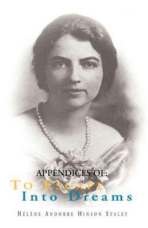 Appendices of de Helene Hinson Staley