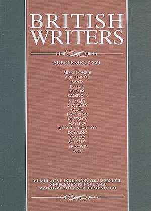 British Writers, Supplement XVI de Jay Parini