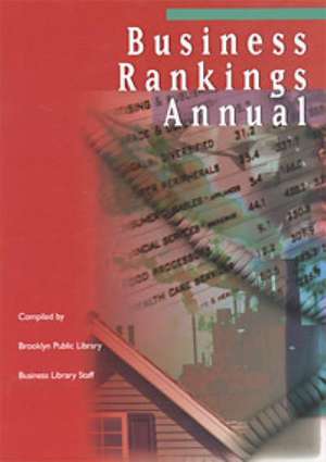 Business Rankings Annual: Cumulative Index 1989-2012 de Gale Cengage Publishing