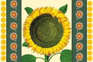 Sunflower Tear Off Placemat Pad de Leslie Evans