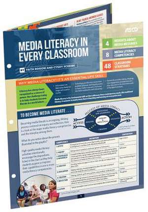 Media Literacy in Every Classroom (Quick Reference Guide) de Faith Rogow