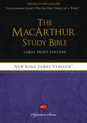 NKJV, The MacArthur Study Bible, Large Print, Hardcover, Thumb Indexed: Holy Bible, New King James Version de Thomas Nelson