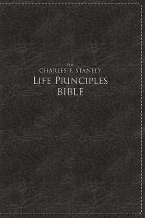 NKJV, The Charles F. Stanley Life Principles Bible, Large Print, Leathersoft, Black, Thumb Indexed: Large Print Edition de Charles F. Stanley