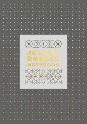 Jot Dot Doodle Notebook (Gray and Gold) de Corina Nika