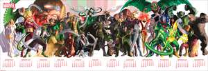 Alex Ross Marvel Super Villains Mural 2025 Oversized Wall Calendar de Alex Ross